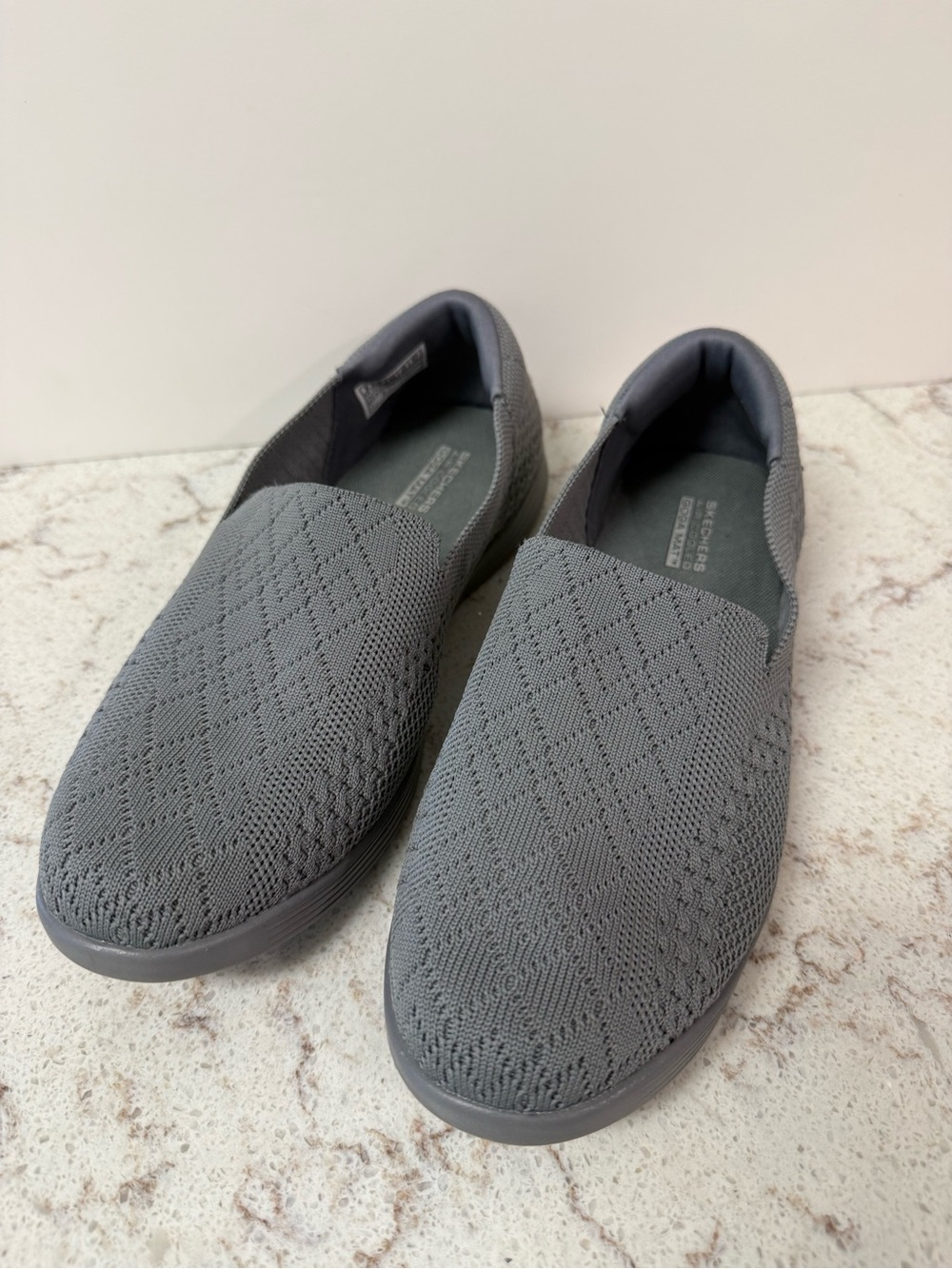 Skechers Performance Slip-On Knit Shoes - Gray Size 8